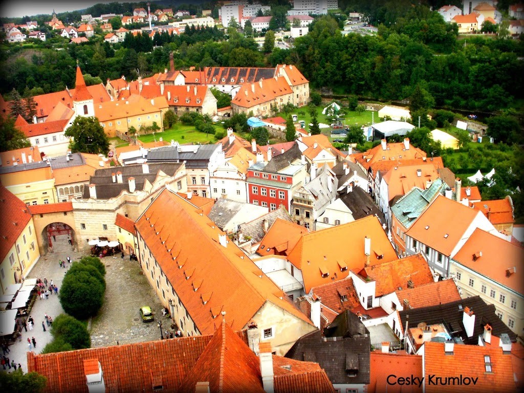 Pueblo de Cesky Krumlov, camino a Praga